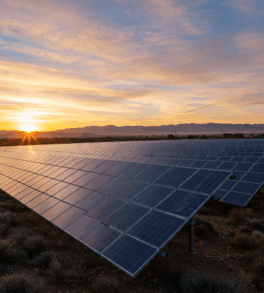 Champs de plaques solaires Ferme solaire